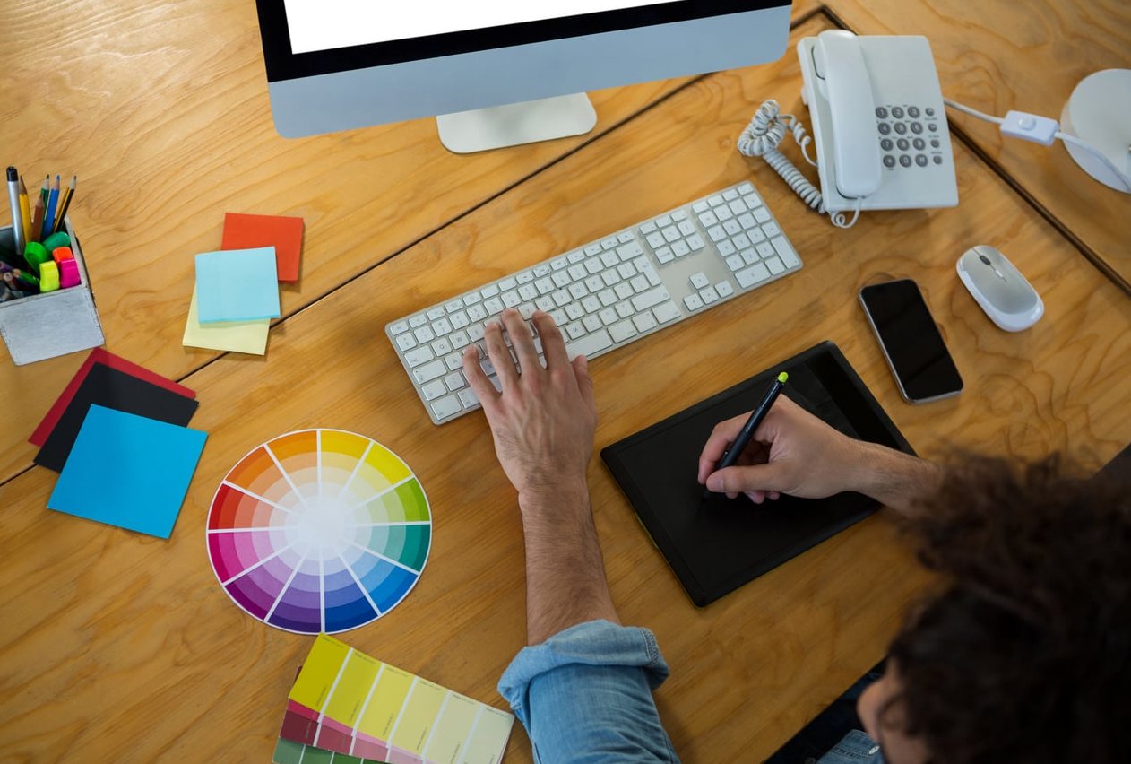 designer portfolio desk