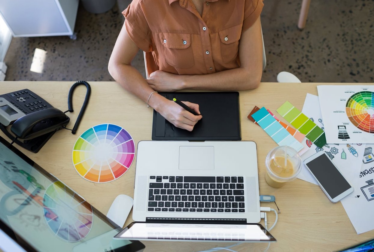designer portfolio desk